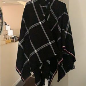 Blanket Poncho Shawl Cape Wrap.